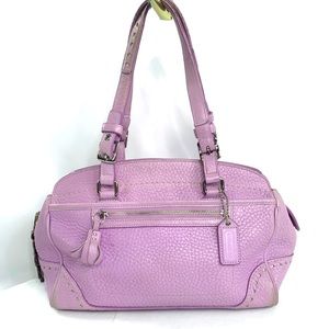 Coach Hamilton Hampton 5031 Lavender Leather Small Satchel Shoulder Bag